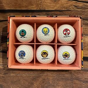 Looney Tunes Golf Ball Gift Set 6 Precept Taz Daffy Bugs Tweety Sylvester Speedy